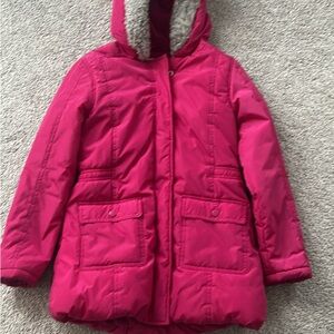 Kids Pink Hooded Jacket